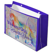 美しい一角獣！誕生日抱き枕 ラージペーパーバッグ (正面アングル)