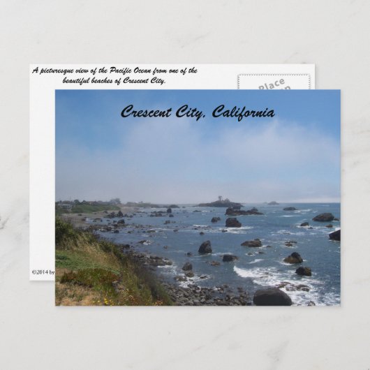 美しい三日月の街 ポストカード (正面/裏面)