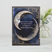 美しい三日月ハローウィンパーティ 招待状 (スタンド正面)