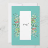 美しい上品なユーカリの葉の招待状 招待状 (裏面)