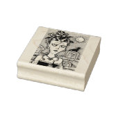 美しい不気味なフランケネラの怪物、墓、猫 ラバースタンプ (スタンプ)