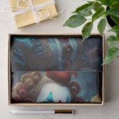 美しい不気味な女性のピエロデクページ紙 薄葉紙 (ギフト)