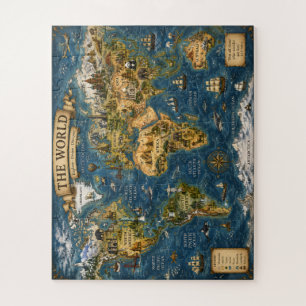 美しい世界地図ジグソーパズル ジグソーパズル