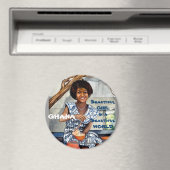 美しい世界磁石の中のガーナの美しい少女 マグネット (インサイチュ (食洗機))