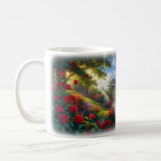 美しい世界 虹 ユニティマグ コーヒーマグカップ (左)