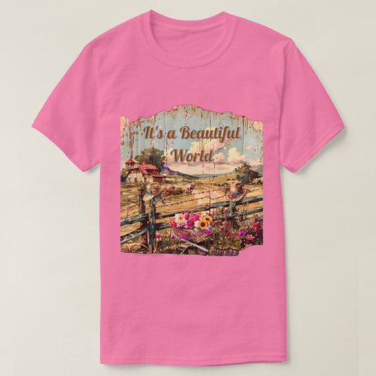 美しい世界 Tシャツ (デザイン正面)