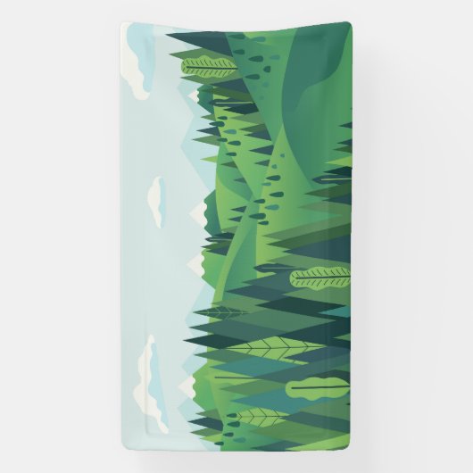 美しい丘 横断幕 (縦)