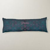 美しい両面ダマストとドラゴンカスタム ボディピロー (裏面)