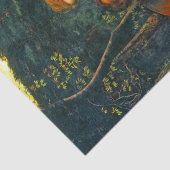 美しい中世カップルの&Horse場面4 Decoupage 薄葉紙 (詳細)