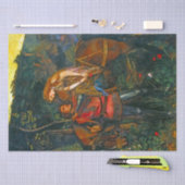 美しい中世カップルの&Horse場面4 Decoupage 薄葉紙 (クラフト)