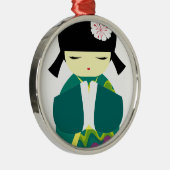 美しい中国の人形 メタルオーナメント (右)