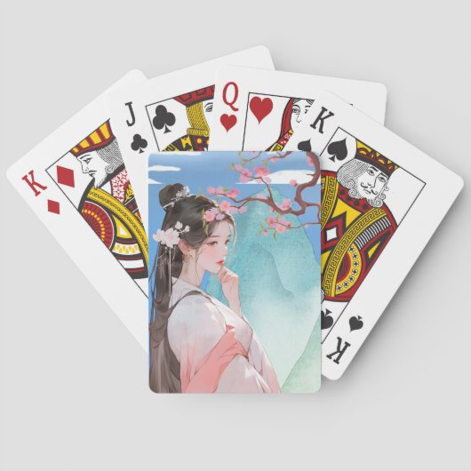 美しい中国の女性 トランプ (裏面)