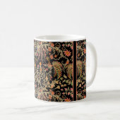 美しい中国の鳥の妖精の花柄  コーヒーマグカップ (正面右)