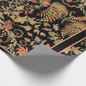 美しい中国の鳥の妖精の花柄  ラッピングペーパー (角)