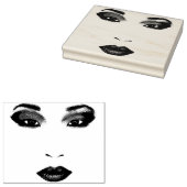 美しい中国ガール顔オリジナルアート ラバースタンプ (押印)