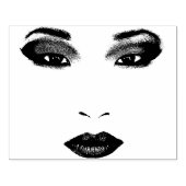 美しい中国ガール顔オリジナルアート ラバースタンプ (インプリント)