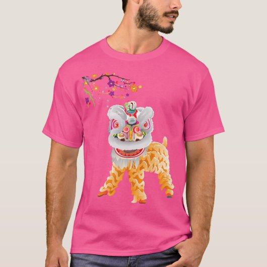 美しい中国獅子舞 Tシャツ (正面)