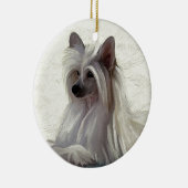 美しい中国語によって頂点に達されるパフ セラミックオーナメント (右)