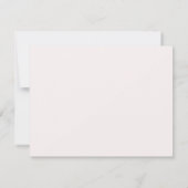 美しい中性フローラと赤面ピンク ノートカード (裏面)