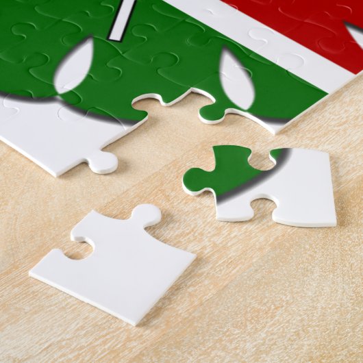 美しい丸ケニアのモチーフ:国のシンボル ジグソーパズル (側面)