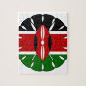 美しい丸ケニアのモチーフ:国のシンボル ジグソーパズル (縦)