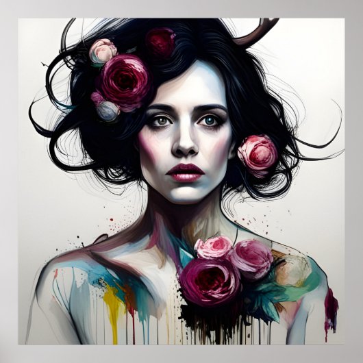 美しい乱れた女性 ポスター (正面)