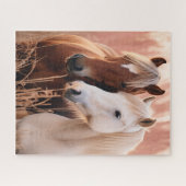 美しい二頭の自然 ジグソーパズル (横)