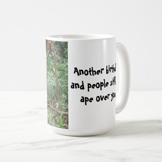 美しい人の誕生日のユーモア コーヒーマグカップ (正面右)