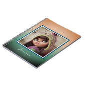 美しい人形ブライザ大きな目のファッションスタイリッシュおもしろい ノートブック (左側)