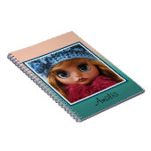 美しい人形ブライザ大きな目のファッションスタイリッシュおもしろい ノートブック (右側)