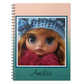美しい人形ブライザ大きな目のファッションスタイリッシュおもしろい ノートブック (正面)