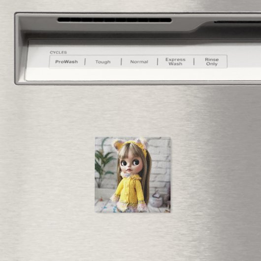 美しい人形ブライザ大きな目のファッションスタイリッシュおもしろい マグネット (インサイチュ (食洗機))