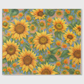 美しい人気があるひまわりコレクション ラッピングペーパー (フラット)