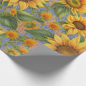 美しい人気があるひまわりコレクション ラッピングペーパー (角)