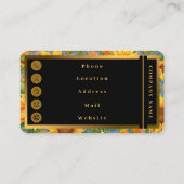 美しい人気があるひまわりコレクション 名刺 (裏面)