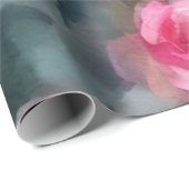美しい人気があるウォーターカラーピンクローズコレクション ラッピングペーパー (ロールコーナー)