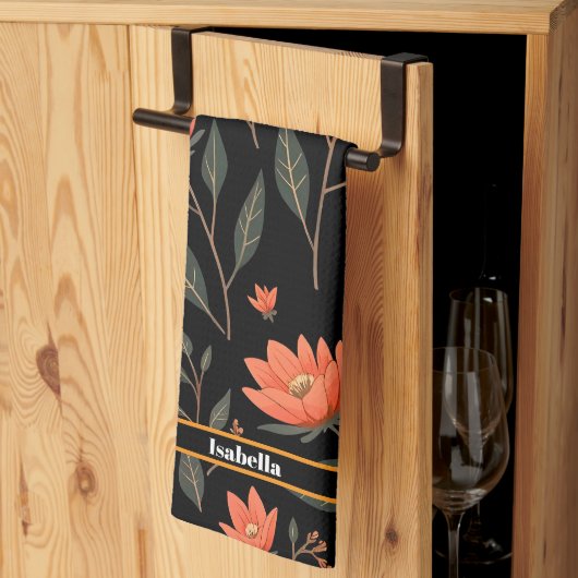 美しい人気があるヴィンテージフローラ収集 キッチンタオル (三つ折り)