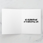 美しい人生のお祝いカードを持って サンキューカード (内部)