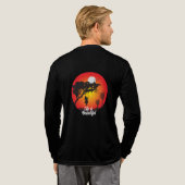 美しい人生の夕焼けアート トライブレンドTシャツ (背面全体)