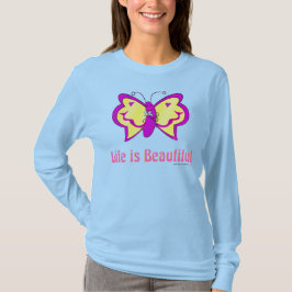 美しい人生の蝶 Tシャツ