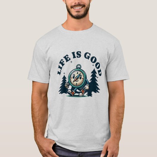美しい人生は良いもの+Tシャツ Tシャツ (正面)