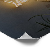 美しい人生 ネオンライト ポスター (角)