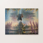 美しい人里離れた場所にある古いボート ジグソーパズル (横)