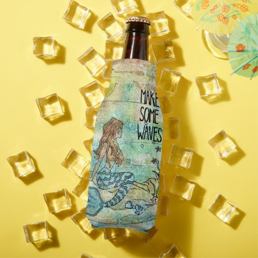 美しい人魚いくつかの波を作るボトル クール ボトルクーラー (インサイチュ 夏)