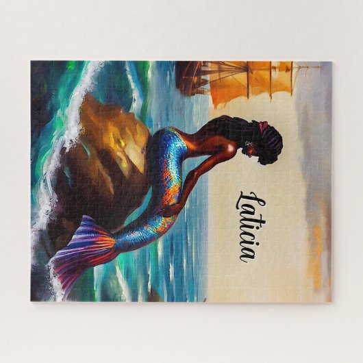 美しい人魚と海 ジグソーパズル (横)