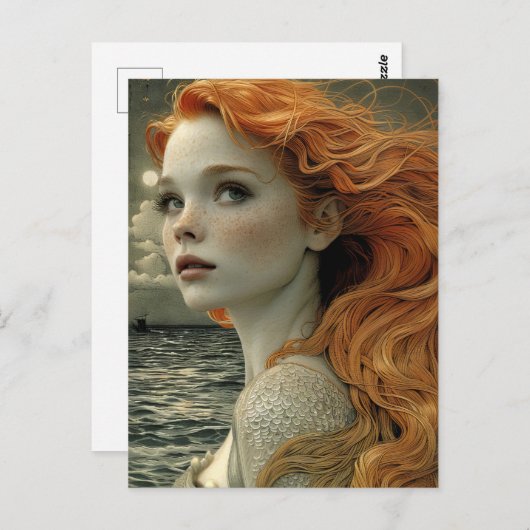 美しい人魚のひそ海 ポストカード (正面/裏面)