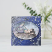 美しい人魚のベビーシャワー招待状 招待状 (スタンド正面)