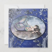 美しい人魚のベビーシャワー招待状 招待状 (正面)