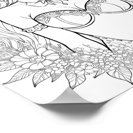 美しい人魚の大人の色 ポスター (角)