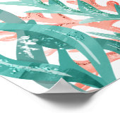 美しい人魚の女の子の誕生日ポスターのサイン ポスター (角)